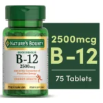 Nature’s Bounty Vitamin B12, 2500 mcg 75 Tablets