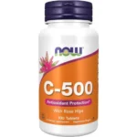 NOW Foods Supplements, Vitamin C-500 with Rose Hips, Antioxidant Protection 100 Tablets