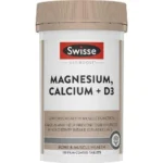 Swisse Ultiboost Magnesium, Calcium + Vitamin D – Supports Healthy Muscle Function – 120 Tablets