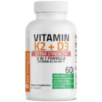 Bronson Vitamin K2 Plus D3 Extra Strength 60 Capsules