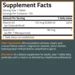 Bronson Basics Vitamin K2 D3 (MK7) Supplement 120 Tablets - Image 2