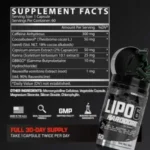 Lipo-6 Hardcore (60 Capsules) - Image 2