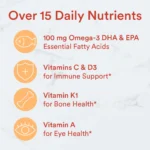 SmartyPants Kids Multi & Omega 3 Fish Oil Gummy Vitamins with D3, C & B12 - 120 ct - Image 6