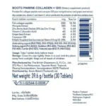 Boots Marine Collagen+Q10 30 Tablets - Image 2