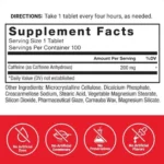 Force Factor Caffeine 200mg 100 Tablets - Image 2