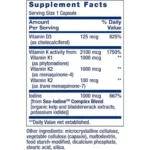 Life Extension, Vitamins D and K with Sea-Iodine, 60 Capsules - Image 2