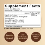 NatureBell Lions Mane Supplement 9000mg Per Serving – 240 Capsules - Image 2