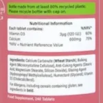 Holland & Barrett Calcium 600mg & Vit D3 (240 Tablets) - Image 2