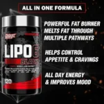 Lipo-6 Black, Fat Burner (120 Capsules) - Image 2