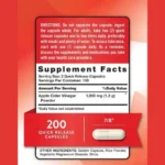 Nature’s Truth Apple Cider Vinegar 1200mg (180 Capsules) - Image 2