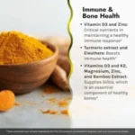 Irwin Naturals, High Potency Mega D3 & K2 + Turmeric Extract, 60 Liquid Soft-Gels - Image 3