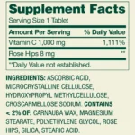 Spring Valley – Vitamin C 1000 mg with Rose Hips, 100 Tablets - Image 2