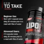 Lipo-6 Black, Fat Burner (120 Capsules) - Image 4