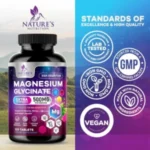 Nature’s Nutrition Magnesium Glycinate 500mg – 120 Tablets - Image 3