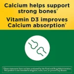 Nature Made Calcium 600 mg with Vitamin D3 (60 Tablets) - Image 3