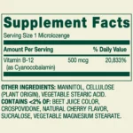 Spring Valley Vitamin B12 500 mcg 200 Tablets - Image 3