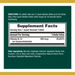 Nature’s Bounty Vitamin B12 500 mcg 100 Tablet - Image 2
