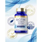 Carlyle Biotin (10,000 mcg) + Keratin with Alpha Lipoic Acid – 150 capsules - Image 5