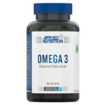 Applied Nutrition Omega 3 With Vitamin E - 1000mg Fish Oil, 180mg EPA & 120mg DHA - Heart, Brain & Vision Support - 100 Softgels