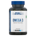 Applied Nutrition Omega 3 With Vitamin E - 1000mg Fish Oil, 180mg EPA & 120mg DHA - Heart, Brain & Vision Support - 100 Softgels