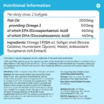 Nutravita Omega 3 Capsules High Strength 2000mg with 660mg EPA & 440mg DHA, ( 240 Softge Capsules ) - Image 2