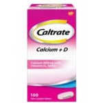 Caltrate Calcium + D 600mg with vitamin D (100 Tablets)