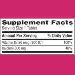 Caltrate 600 Plus D3 Calcium and Vitamin D Supplement (60 Tablets) - Image 2