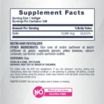 Biotin Hair Revitalizer, 10,000 mcg, 300 Softgels - Image 2