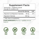 DEAL SUPPLEMENT Magnesium Glycinate 500mg – 240 Veggie Capsules - Image 2