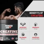 Monster Labs Creatine Monohydrate | Unflavored | 300g, 100 Servings - Image 4