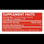 Monster Labs Creatine Monohydrate | Unflavored | 300g, 100 Servings - Image 2