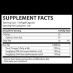 Muscle Rulz Omega-3 Fish Oil, 1000mg, (100 Softgels) - Image 2