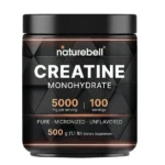 NatureBell Creatine Monohydrate Powder, 5000mg Per Serving – 500GM
