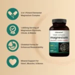NatureBell Triple Complex Magnesium (240 Capsules) | Magnesium Glycinate 500mg with Citrate & Malate - Image 3
