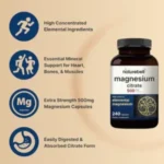 Naturebell Magnesium Citrate 500mg 240 Capsules - Image 4