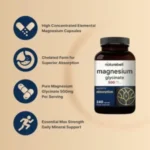 Naturebell Magnesium Glycinate 500mg 240 Capsules - Image 5