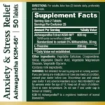 Nature's Bounty, Anxiety & Stress Relief, 50 Tablets - Image 2