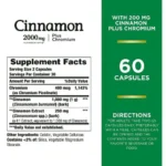 Nature’s Bounty, Cinnamon Plus Chromium, 2,000 mcg, 60 Capsules - Image 2