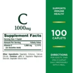 Nature’s Bounty Vitamin C 1000mg 100 Tablets - Image 2