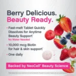 NeoCell Biotin 10000 mcg Fast Dissolve 180 Tablets - Image 3