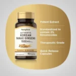 Piping Rock Authentic Korean Panax Ginseng 1500mg – 90 Capsules - Image 3