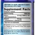 Puritans Pride D3 & K2 60 Capsules - Image 2