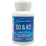 Puritans Pride D3 & K2 60 Capsules