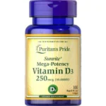 Puritan’s Pride Vitamin D3 (250 mcg) 10000 IU -100 Softgels