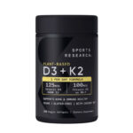 Sports Research Vitamin D3 + K2 Coconut MCT Oil –160 Softgels