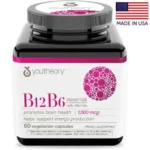 Youtheory Vitamin B12 B6 1000 mcg 60 Capsules