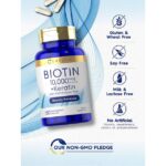 Carlyle Biotin (10,000 mcg) + Keratin with Alpha Lipoic Acid – 150 capsules - Image 4