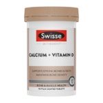 Swisse Ultiboost Calcium + Vitamin D – Supports Absorption of Dietary Calcium | Supplement for Women & Men | Bone Strength Support – 90 Tablets
