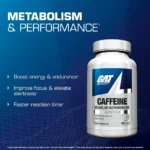 GAT Sport Essentials Caffeine Performance Tablets - Boost Energy & Focus, 100 Tablets - Image 4