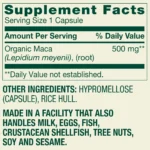 Spring Valley Maca Root 500mg (90 Capsules) - Image 2